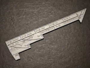 Star Wars X-Wing Miniaturen Spiel riesiges Schiff Deluxe Kunststoff Manöver Bewegung Werkzeug - Bild 1 von 2