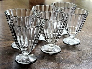 6 RARE SOVIET USSR EDGED SIDES VODKA WIDE MOUTH SHOT GLASSES LAFITNIK / ЛАФИТНИК - Picture 1 of 15