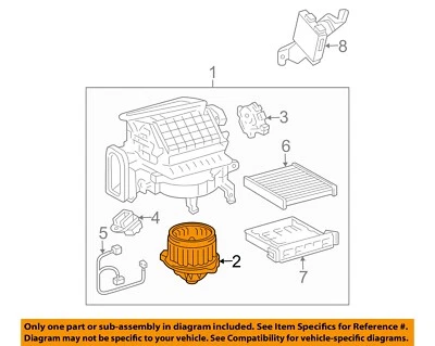 Motor soplador de climatización usado se adapta a: Lexus RX330 2005 grado A Foto 1 de 3
