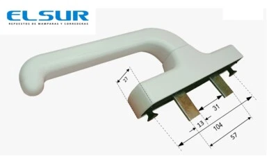 DISTRIBUCIONES RAN CREMONA CELESTE BLANCA PARA PUERTAS Y VENTANAS PRACTICABLE. 1 UD.