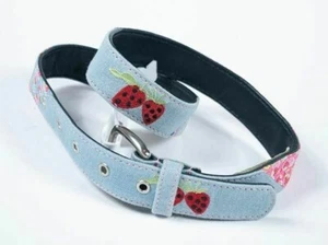 COPPER KEY GIRL NWT CHILD MEDIUM LARGE M/L FLORAL STRAWBERRY PATCHWORK BELT NEW - Picture 1 of 1