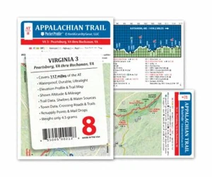 Appalachian Trail Map AT-8 Pearisburg VA - Buchan VA AT Pocket Profile - Picture 1 of 1