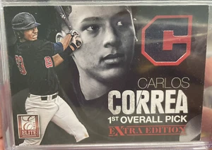 2012 Panini Elite Extra Edition Carlos Correa Game Used Jersey /999 Astros Twins - Bild 1 von 2