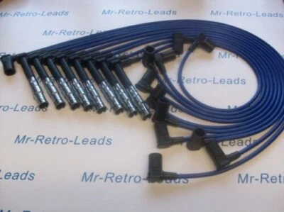 BLUE 8MM PERFORMANCE IGNITION LEADS FITS THE MERCEDES 500 420 400 E G S SL M119 - Image 1 of 4