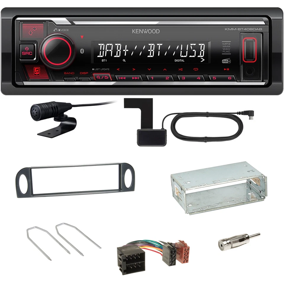 Kenwood KMM-BT408DAB Bluetooth Digitalradio Einbauset für Citroen C5 bis 07/2004 - Bild 1 von 1