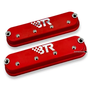 BTR Brian Tooley Red LS Valve Cover Pair Aluminum LS1 LS3 VCA-02-RED - Picture 1 of 3