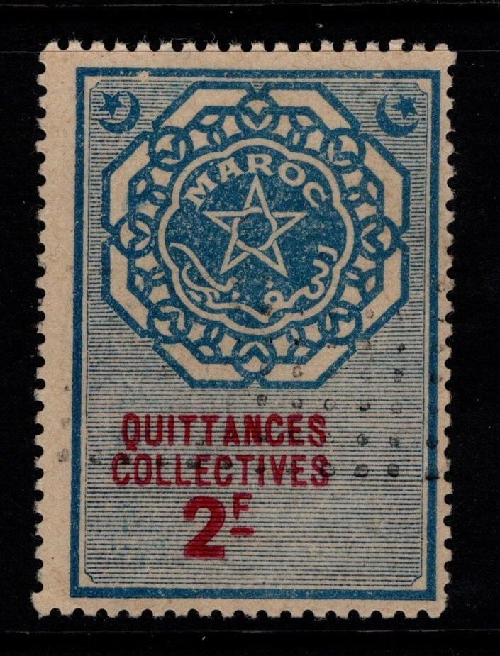 Marruecos Francés 1919 2f Quittance Collective Usado - S38220 Foto 1 de 1