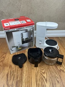 Krups White Brewmaster Jr Coffee Maker 172 Electric Automatic 4 Cup TESTED WORKS - Picture 1 of 11