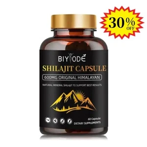 Shilajit | 100% Pure Extract | 60 caps 600mg ORIGINAL HIMALAYAN - EN - Picture 1 of 9