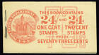 US #BK56-IIj  1¢, 2¢ Washington booklet, 4 panes 498e, 499e, OG NH MNH