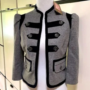 Chaqueta Juicy Couture Troupe Gris Nueva con Etiquetas Pequeña - Imagen 1 de 15