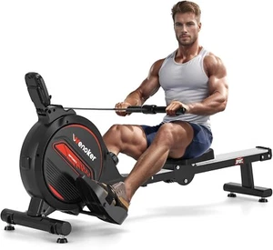 Wenoker Rowing Machine Magnetic Foldable, Fitness Exerciser Indoor Equipment - Picture 1 of 7