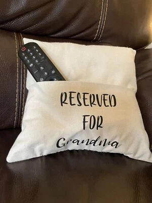 Reserved for Grandma Book Cushion - gift book/remote cushion  - Image 1 of 3