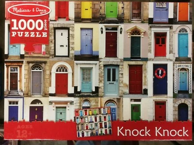 Melissa & Doug 1000 piece puzzle Knock Knock SMAL PIECES pre owned - Image 1 of 2