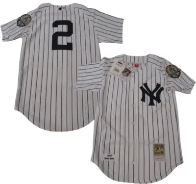 Camiseta deportiva Mitchell & Ness 2013 Derek Jeter #2 New York Yankees para hombre auténtica $325 Foto 1 de 4