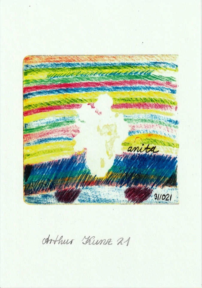 "HANNE - flowers on skateboard"  Giclée Druck auf Papier - Handsigniertes Unikat - Bild 1 von 1