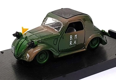 Brumm 1/43 Scale R243 - Simca 5 Military D-Day 1944 Closed Roof - Green - Image 1 of 4