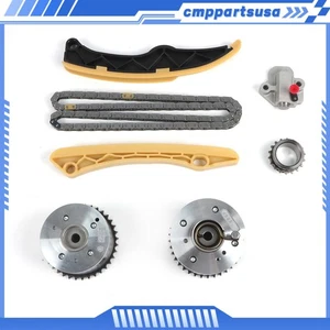 Timing Chain Kit & Pair VVT Gear for Hyundai Accent KIA RIO FORTE5 OPTIMA 1.6 L4 - Picture 1 of 12