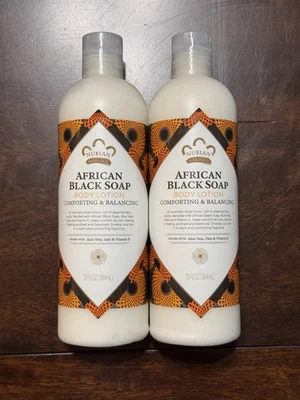 Nubian Heritage Body Lotion African Black Soap 13 fl oz 384 ml 2 Total - Image 1 of 3