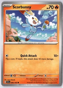 Scorbunny 026/142 Sv07: Stellar Crown Regular Common NM - Picture 1 of 2