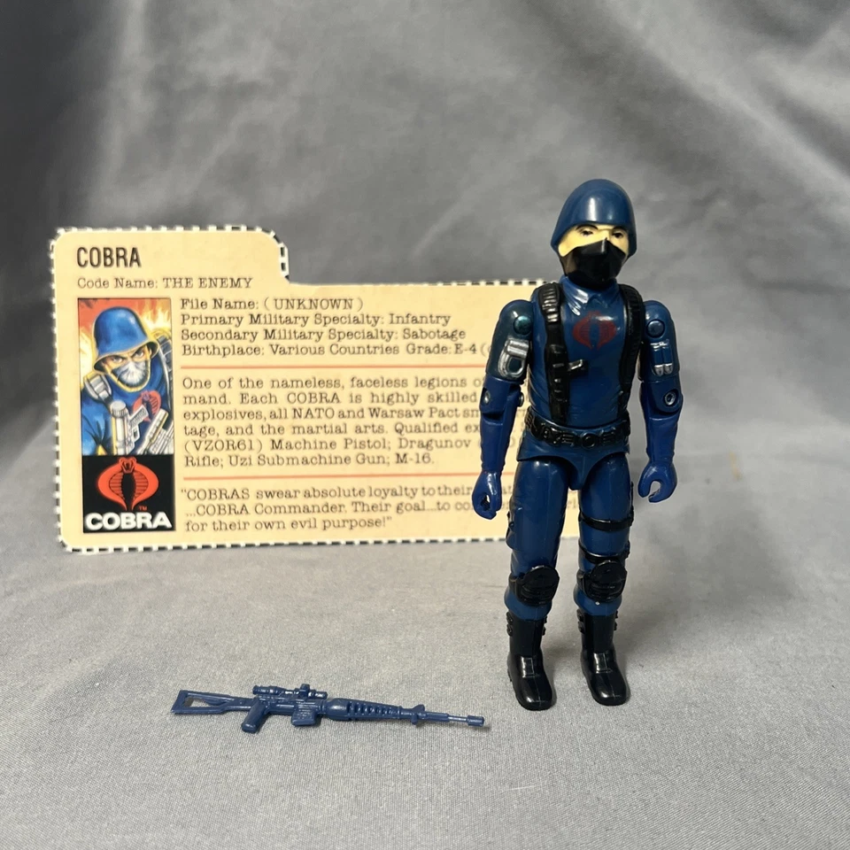 GI Joe COBRA SOLDIER V1.5 Completo con Tarjeta Roja Exclusiva de Sears De Colección 1983 Foto 1 de 4