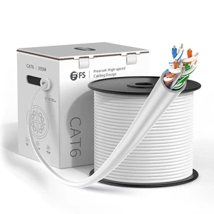 1000ft (305m) Cat6 Unshielded (UTP) LAN Bulk Cable (UL Listed, 23AWG Solid Pure - Bild 1 von 4