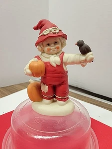 Dept 56 Snowbabies 2003 “ Don’t Be Scared” Crow Halloween, Fall, Pumpkins No Box - Picture 1 of 8