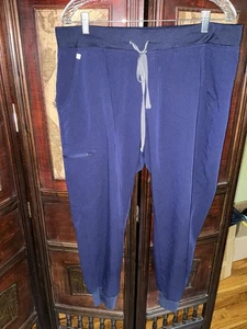 Figs Technical Collection Scrub Pants Scrubs Joggers XL/P Navy Blue Zamora - Picture 1 of 5