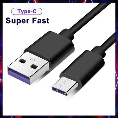 USB to Type C Charger Cable 3A Fast Charging Lead Data Cord For Samsung Huawei - Image 1 of 4