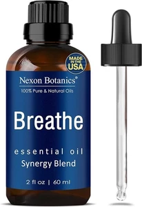 Breathe Essential Oil Blend 60 ml - Breath Sinus Relief with Menthol Oils - Picture 1 of 6