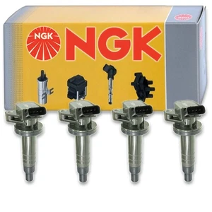 4 pc NGK Ignition Coils for 1999-2008 Toyota Corolla 1.8L L4 Spark Plug Wire hv - Picture 1 of 5