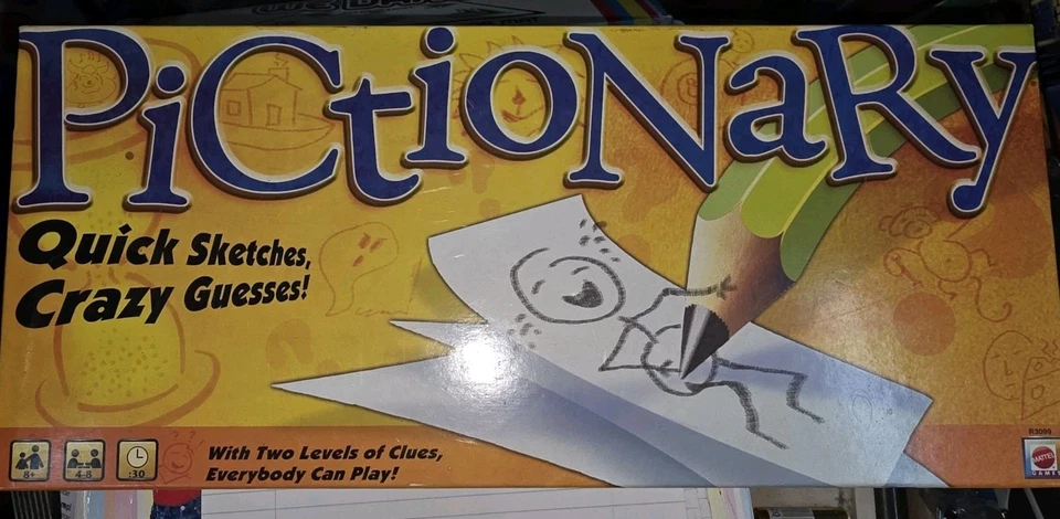 PICTIONARY by MATTEL 2010 'Quick Sketches, Crazy Guesses!' ~ Complete & vgc - Image 1 of 1