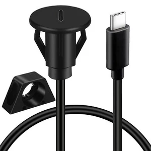 1M Car Dashboard Flush Mount USB 3.0 Male to Female Socket Panel Extension Cable - Picture 1 of 17