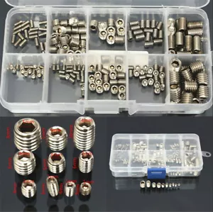 200pcs Steel Allen Head Socket Hex Grub Screws for Door Handles Headless Bolt - Picture 1 of 14