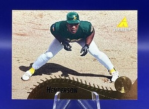 1995 Pinnacle RICKEY HENDERSON #201 HOF Oakland Athletics
