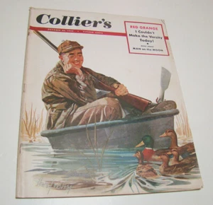 Collier's Magazine October 25, 1952 MAN ON THE MOON Mid Century Red Grange Rare! - Picture 1 of 12