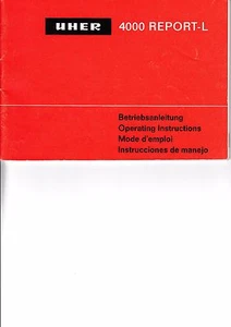 Betriebsanleitung/Operating Instructions für Uher 4000 Report-L - Bild 1 von 1