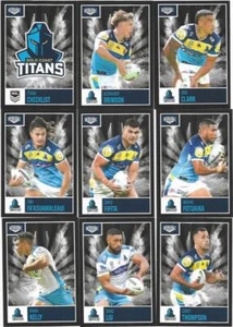 2022 Nrl Elite Base Team Set TITANS (9 Cards) (Authorised TLA Dealer) - Picture 1 of 1