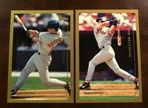 1999 Topps # 12 # 164 SCOTT HATTEBERG & JOHN VALENTIN Boston Red Sox Lot 2 - Picture 1 of 1
