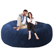 6ft Big Bean Bag Cover Comfy Bean Bag Fluffy Lazy Sofa Giant Without Beans