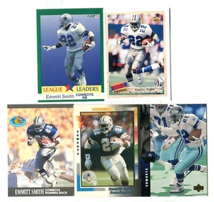 Emmitt Smith 5 Football Card Lot HOF FLORIDA DALLAS COWBOYS CARDINALS (LOT 87) - Picture 1 of 1