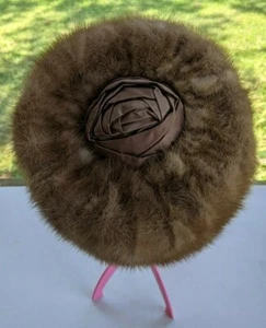 Hat by Famous-Barr Co St Louis Union Made Furry Brown VINTAGE! JUL21 - Picture 1 of 11