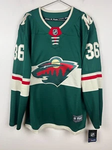 Minnesota Wild Zuccarello #36 Fanatics Breakaway NHL Home Jersey Size L Green - Picture 1 of 9