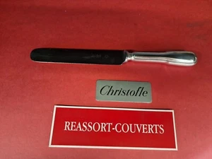 COUTEAU TABLE 24.5 CM CHINON CHRISTOFLE BEL ÉTAT MÉTAL ARGENTÉ - Imagen 1 de 7