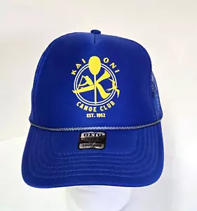 KAI ONI CANOE CLUB Hat Trucker Cap Blue Mesh - OUTRIGGER HAWAII Kailua Paddling - Picture 1 of 9