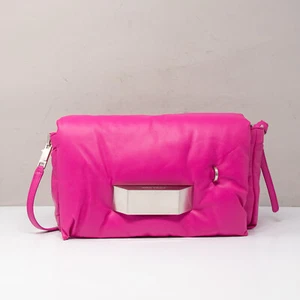Rick Owens Big Pillow Griffin Pink Lambskin Crossbody Clutch Bag SS23 Edfu - Picture 1 of 18