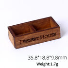 1:12 Dollhouse Storage Basket Simulation Mini Wooden Dessert Bread Frame Model