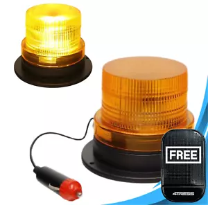 Amber Warning Beacon LED Flashing Light Magnetic 12V/24V for Car Van SWMBL3.Mat? - Picture 1 of 12