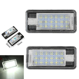2 x LED Kennzeichen Beleuchtung für Audi A4 8E B6 B7 A3 8P A6 4F Q7 NS DHL - Picture 1 of 11
