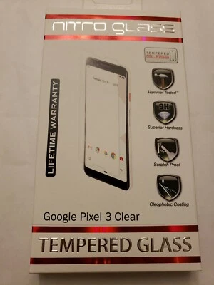 ZNITRO Tempered Glass Screen Protector for Google Pixel 3, Clear - Image 1 of 4